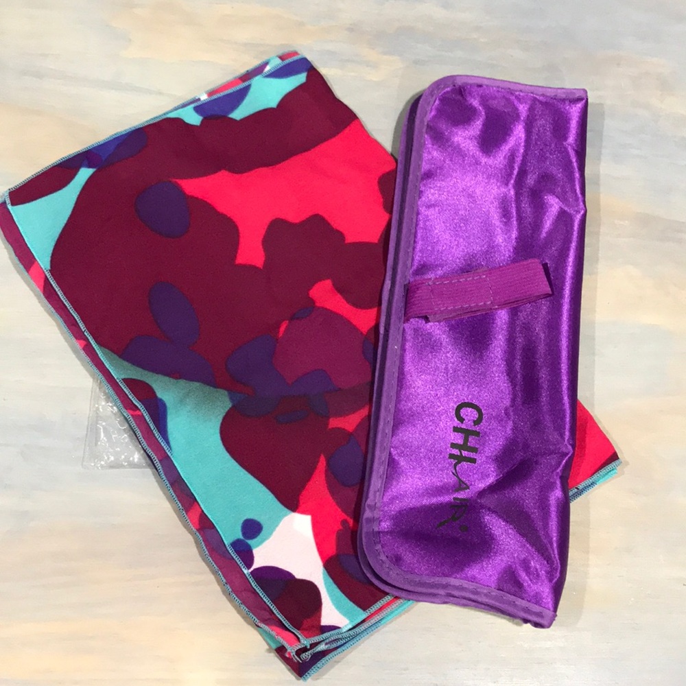 CHI straightener traveling case & headscarf/wrap